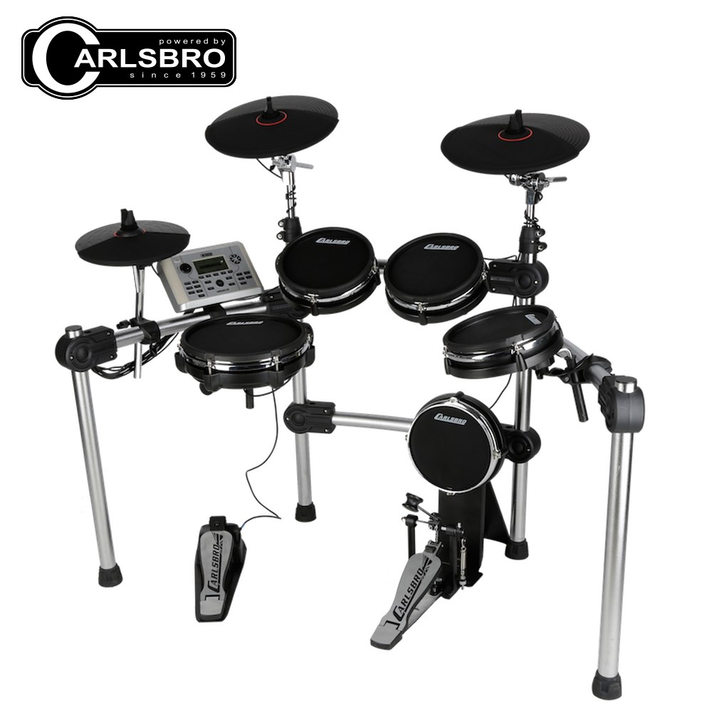 CARLSBRO嚴選 CSD-500 全網狀鼓皮電子鼓 五鼓三鈸 附地毯、鼓椅、耳機