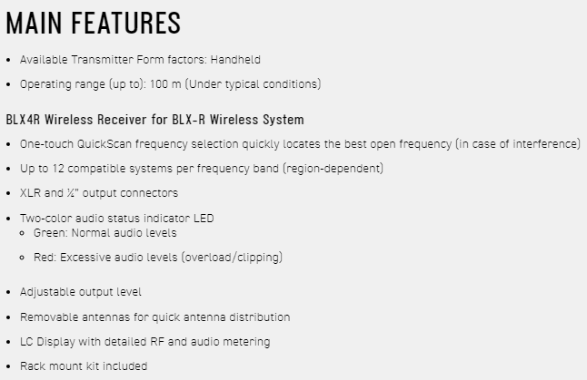 SHURE BLX24R / SM58 無線人聲系統-原廠公司貨