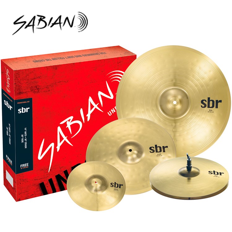 新款SABIAN 銅鈸套裝 SBR Promotional SBR5003G-加贈10吋 原廠公司貨