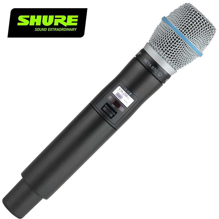 SHURE ULXD2/B87C 手持無線麥克風-原廠公司貨/2.4G傳輸/需搭配接收器使用