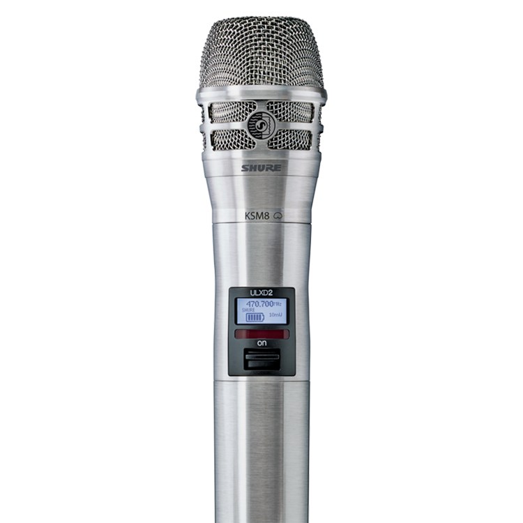 SHURE ULXD2/K8N 手持無線麥克風/銀色-原廠公司貨/2.4G傳輸/需搭配接收器使用