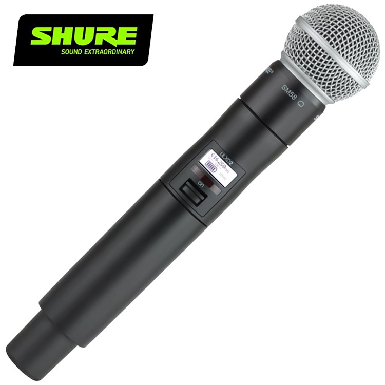 SHURE ULXD2/SM58 手持無線麥克風-原廠公司貨/2.4G傳輸/需搭配接收器使用