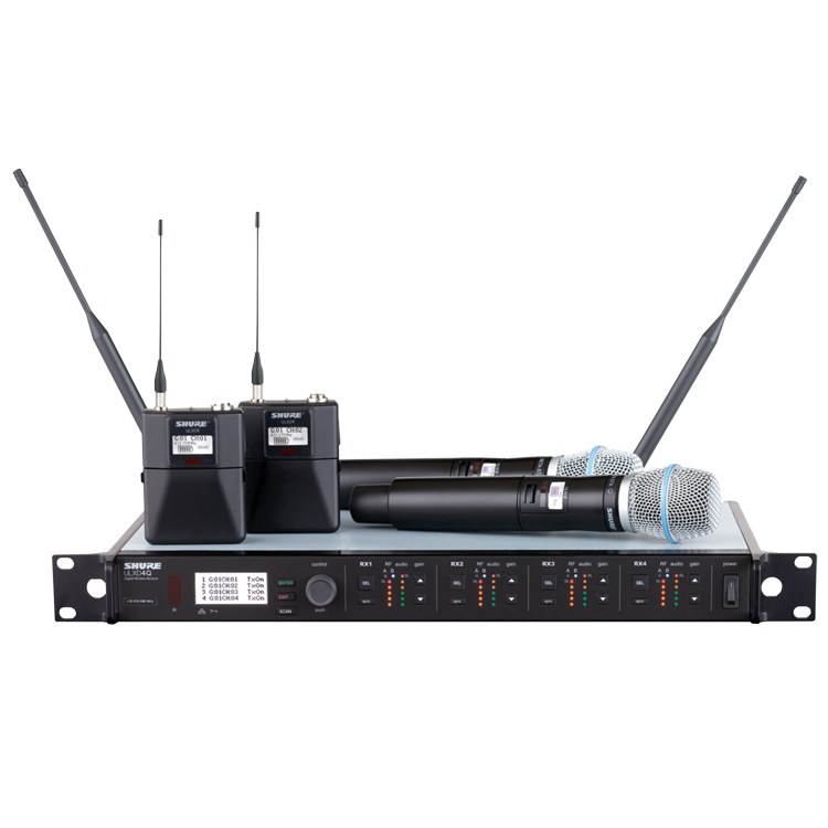 SHURE ULXD4QTW 四通道數字無線接收器/原廠公司貨