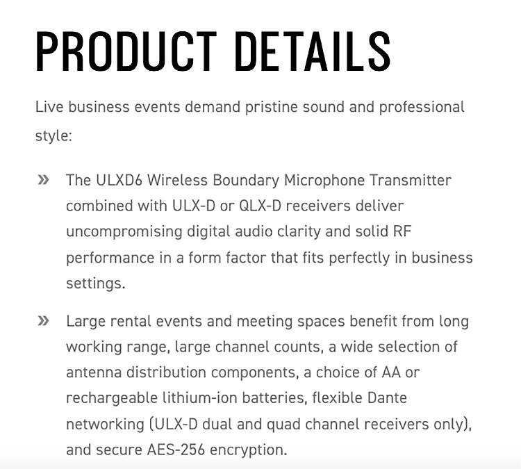 SHURE ULXD6/O 無線界面麥克風發射器/原廠公司貨