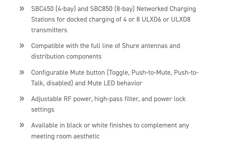 SHURE ULXD8W 無線鵝頸麥克風發射器/白色/原廠公司貨