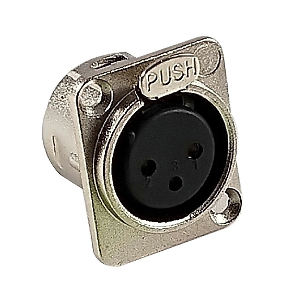 庫存品出清-JYC Music 嚴選Stander STJ-3FD XLR 3PIN-G 金屬母座