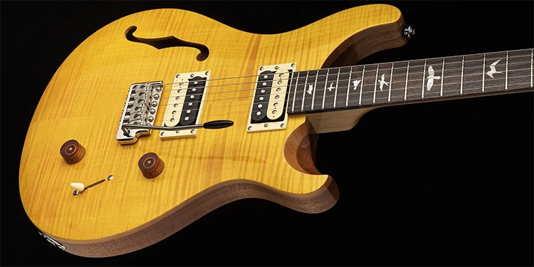 PRS SE Custom 22 SEMI-HOLLOW 電吉他-經典鑲鳥指板/Yellow黃/原廠公司貨