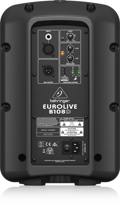 BEHRINGER B108D 主動式喇叭 -8英寸PA揚聲器系統/原廠公司貨