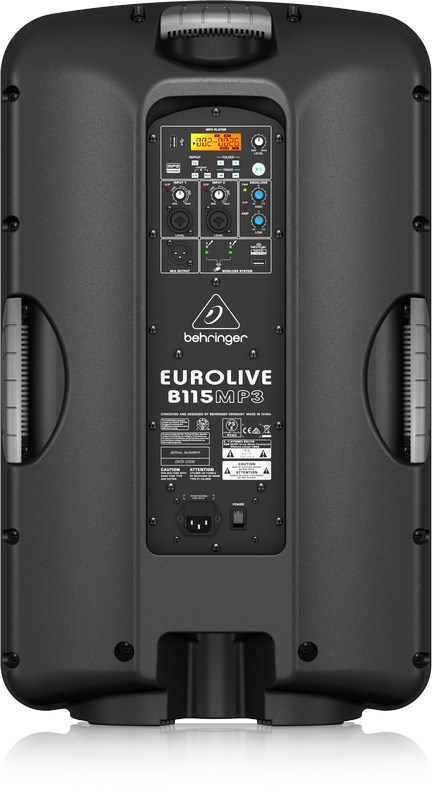 BEHRINGER B115MP3 主動式喇叭-15英寸PA揚聲器系統 帶有MP3播放器/原廠公司貨