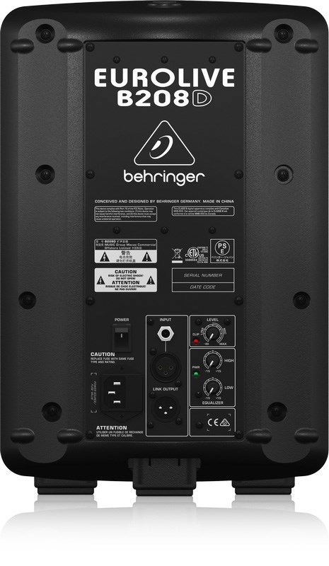BEHRINGER B208D 主動式喇叭 -200瓦2路PA/8英寸低音揚聲器/原廠公司貨