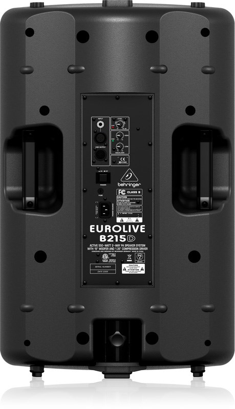 BEHRINGER B215D 主動式喇叭 -550瓦2路PA揚聲器系統/15英寸低音揚聲器/原廠公司貨