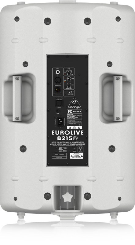BEHRINGER B215D-WH 主動式喇叭 -550瓦2路PA揚聲器系統/15英寸低音揚聲器/原廠公司貨