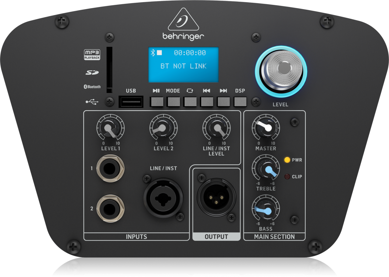 BEHRINGER C210B 音柱喇叭/8英寸低音炮/藍牙/160瓦柱狀揚聲器/電池供電