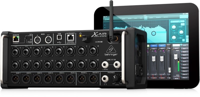 BEHRINGER XR18 專業數位混音座 -隨附機架耳和保護緩衝器/原廠公司貨