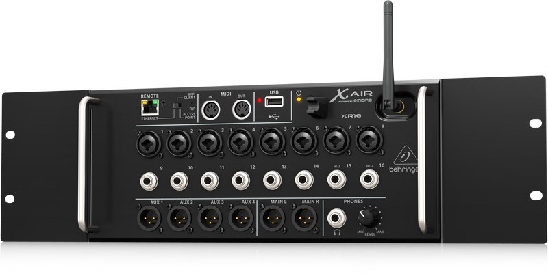 BEHRINGER XR16 專業數位混音座 -隨附機架耳和保護緩衝器/原廠公司貨