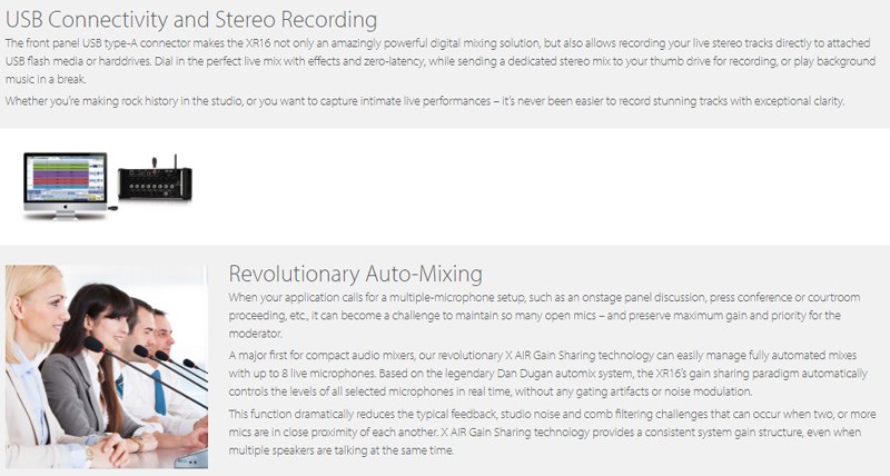 BEHRINGER XR16 專業數位混音座 -隨附機架耳和保護緩衝器/原廠公司貨