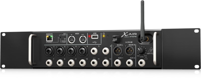 BEHRINGER XR12 專業數位混音座-隨附機架耳和保護緩衝器/原廠公司貨