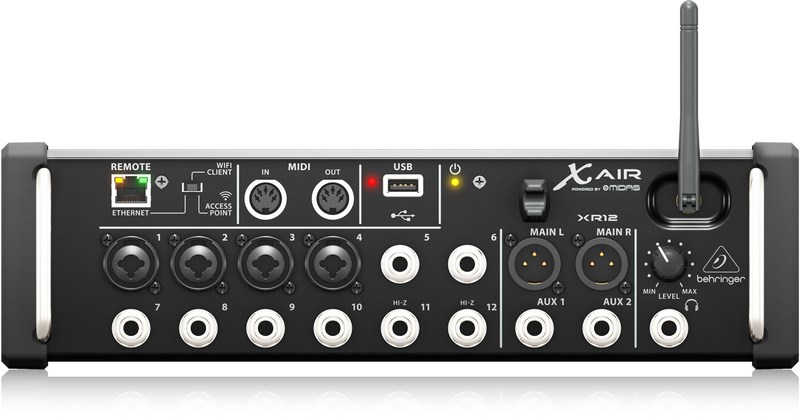 BEHRINGER XR12 專業數位混音座-隨附機架耳和保護緩衝器/原廠公司貨