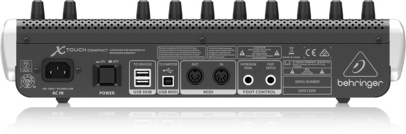 BEHRINGER X-TOUCH COMPACT 專業混音器 -通用USB / MIDI控制器/原廠公司貨