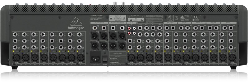 BEHRINGER XL2400專業級混音器(20個XENYX PRO麥克風前置放大器及4個立體聲線輸入)