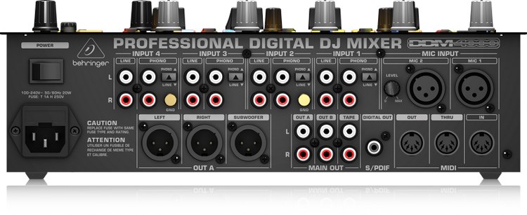 BEHRINGER DDM4000數位DJ混音器-4個multi-FX/雙BPM計數器/MIDI/原廠公司貨