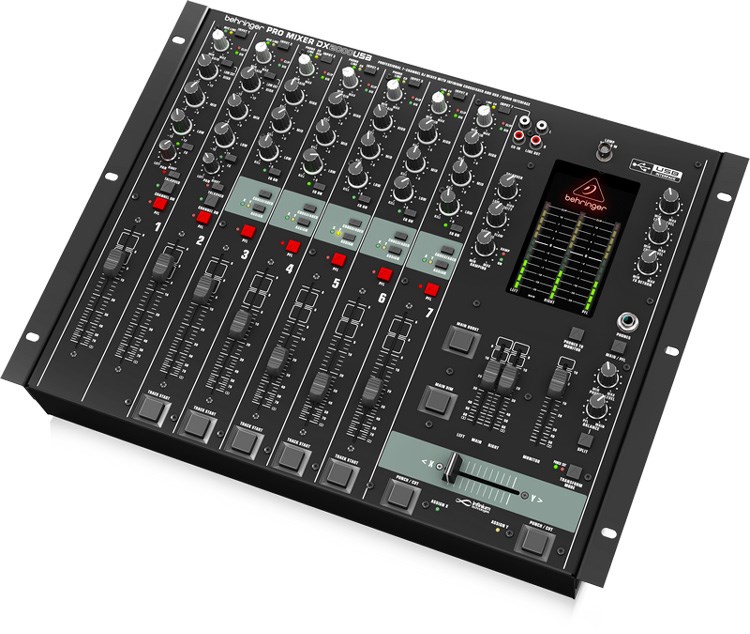 BEHRINGER DX2000USB 專業7通道DJ混音器-超低噪音/光學交叉漸變推桿/USB接口/原廠公司貨