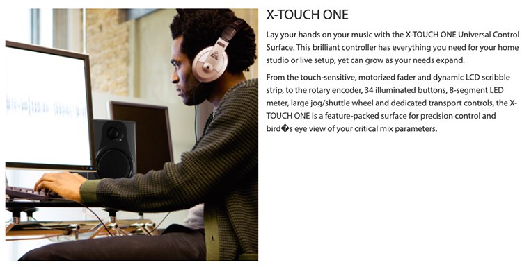 BEHRINGER X-TOUCH ONE 專業數位混音MIDI控制器 -USB/MIDI接口/原廠公司貨