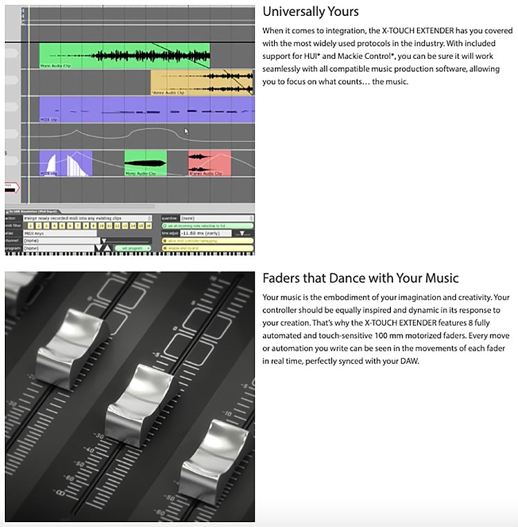 BEHRINGER X-TOUCH EXTENDER 專業數位混音MIDI/DAW控制器-乙太網/USB/MIDI接口/原廠公司貨