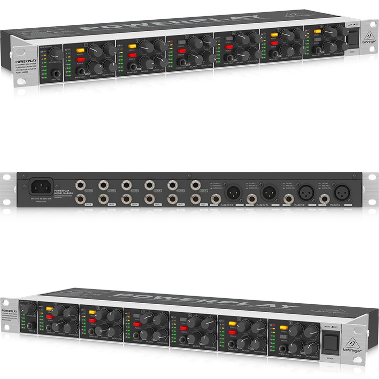 BEHRINGER HA6000 專業6孔耳機混音分配器/原廠公司貨