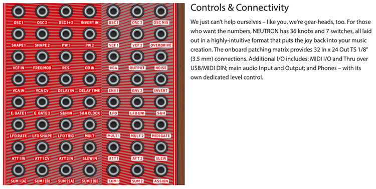 BEHRINGER NEUTRON 類比介面處理器 / 原廠公司貨