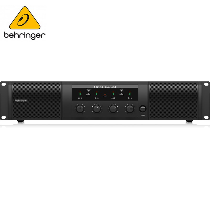 BEHRINGER NX4-6000 專業4通道輕量後級擴大機/6000瓦立體聲功率放大器/D類技術/原廠公司貨
