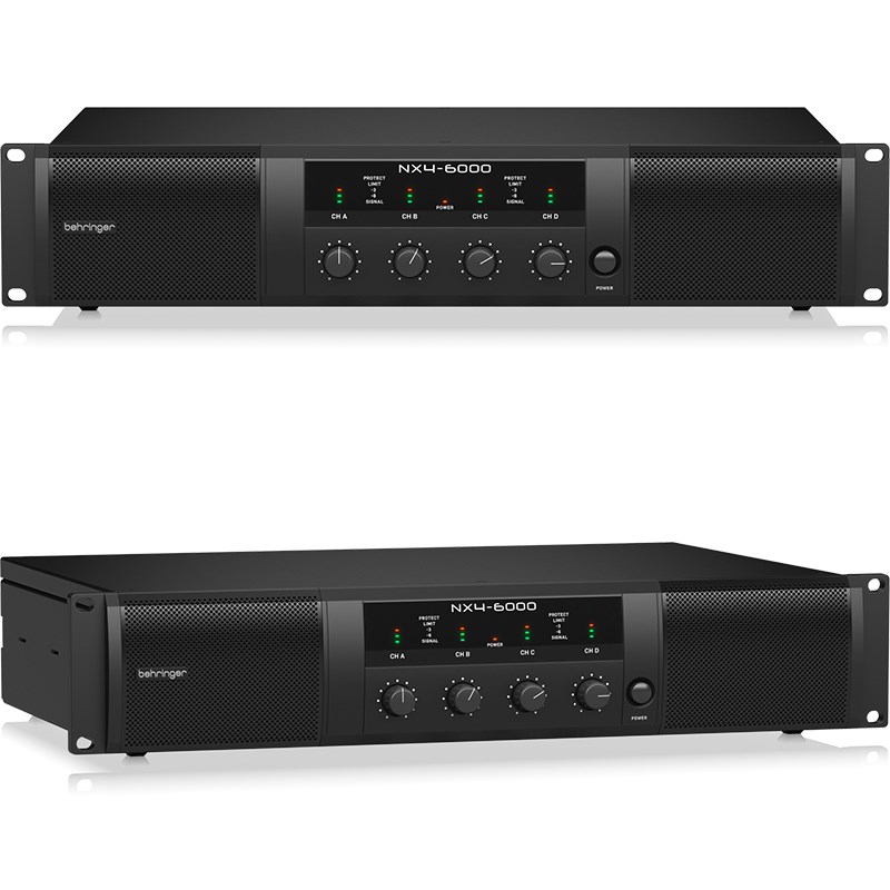 BEHRINGER NX4-6000 專業4通道輕量後級擴大機/6000瓦立體聲功率放大器/D類技術/原廠公司貨