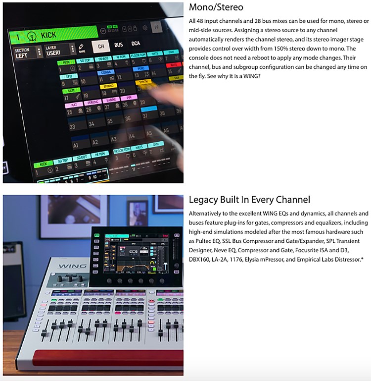 BEHRINGER WING 48軌數位混音器-USB錄音介面/支援雙SD卡/原廠公司貨