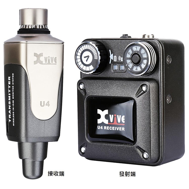 Xvive U4 In-Ear Monitor Wireless System 入耳​​式監聽無線系統/1對1發射接收器/原廠公司貨