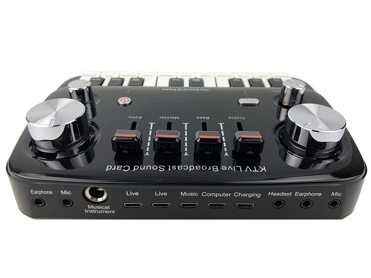 JYC Music新款 V19 鋼琴之聲 K歌直播聲卡-手機電腦樂器兼容/K歌利器/英文介面款