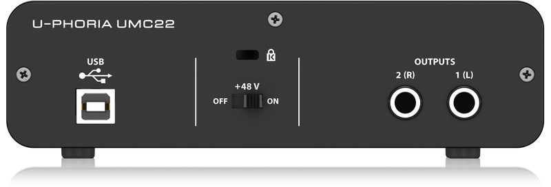 BEHRINGER UMC22 錄音介面 -帶Midas麥克風前置放大器 2x2 USB音頻接口/原廠公司貨