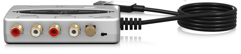 BEHRINGER UFO202 錄音介面 -帶有內置唱機前置放大器 / USB 接口，可對磁帶和黑膠唱片進行數位處理/原廠公司貨