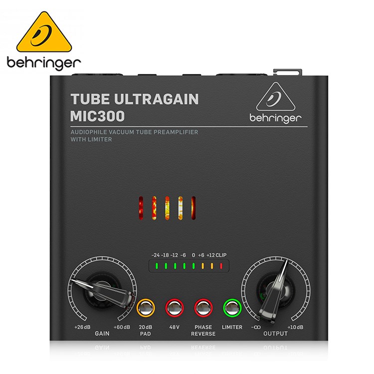 BEHRINGER MIC300 專業單通道真空管麥克風前級放大器/智能便攜式/原廠公司貨