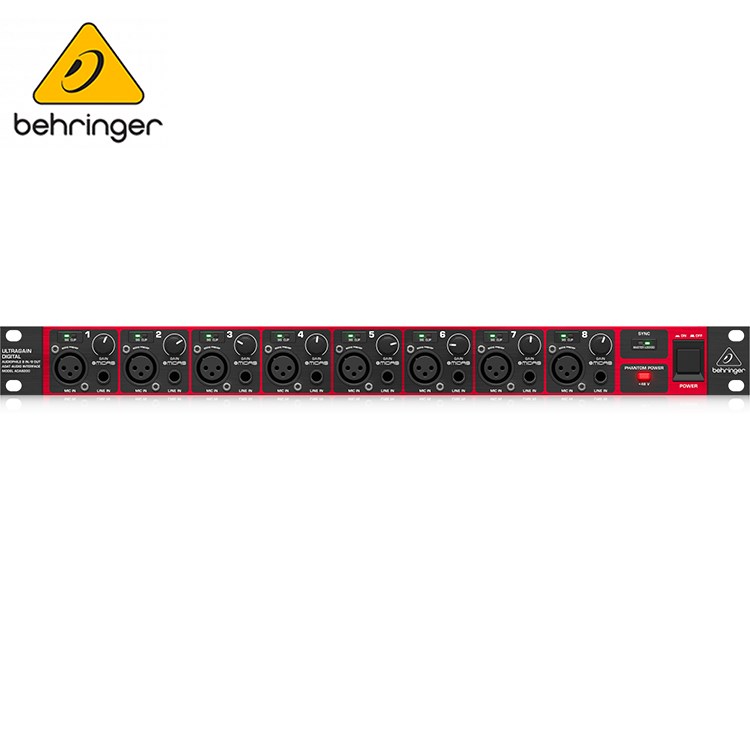 BEHRINGER ADA8200 專業新款錄音介面麥克風前級放大器/內建MIDAS MIC Pre/原廠公司貨