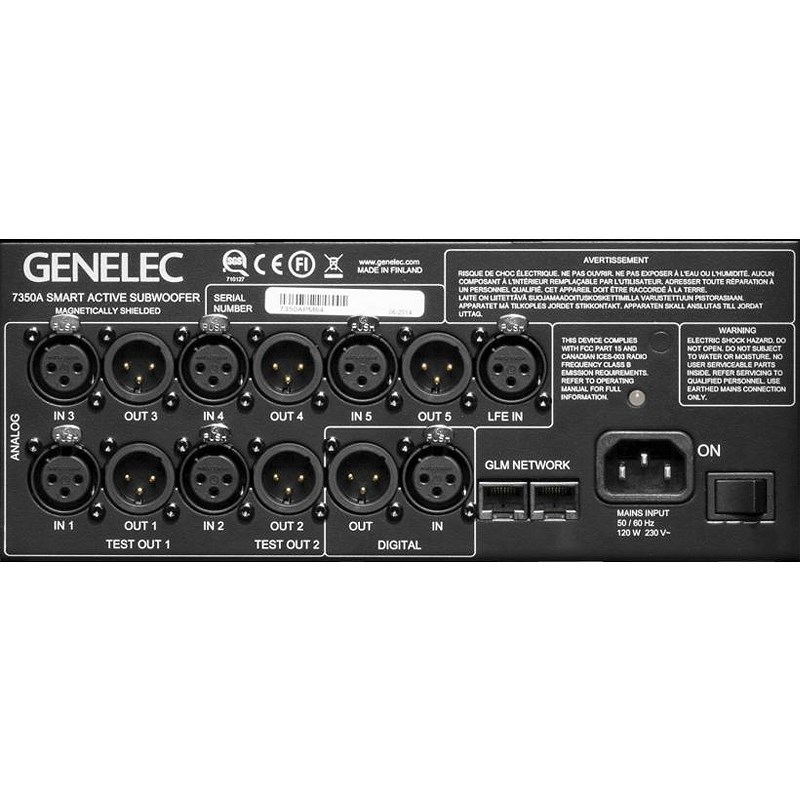 GENELEC 7350APM 主動式重低音錄音監聽喇叭(支)-黑色8吋/原廠公司貨