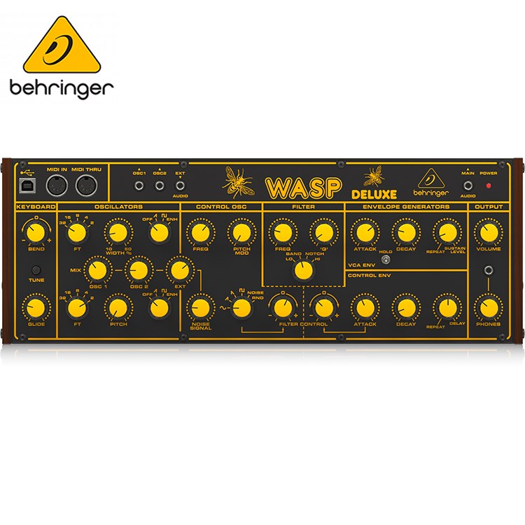 BEHRINGER WASP DELUXE 便攜式模擬合成器/傳奇黃蜂豪華混合器/原廠公司貨