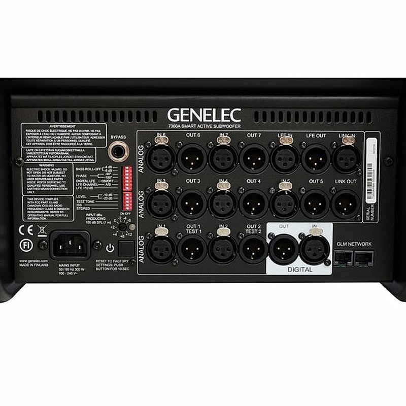 GENELEC 7360APM 主動式重低音錄音監聽喇叭(支)-黑色10吋/原廠公司貨