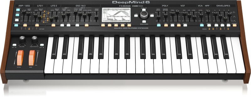 BEHRINGER DEEPMIND6 模擬6音和弦類比合成器 (具有6種真實的模擬語音)
