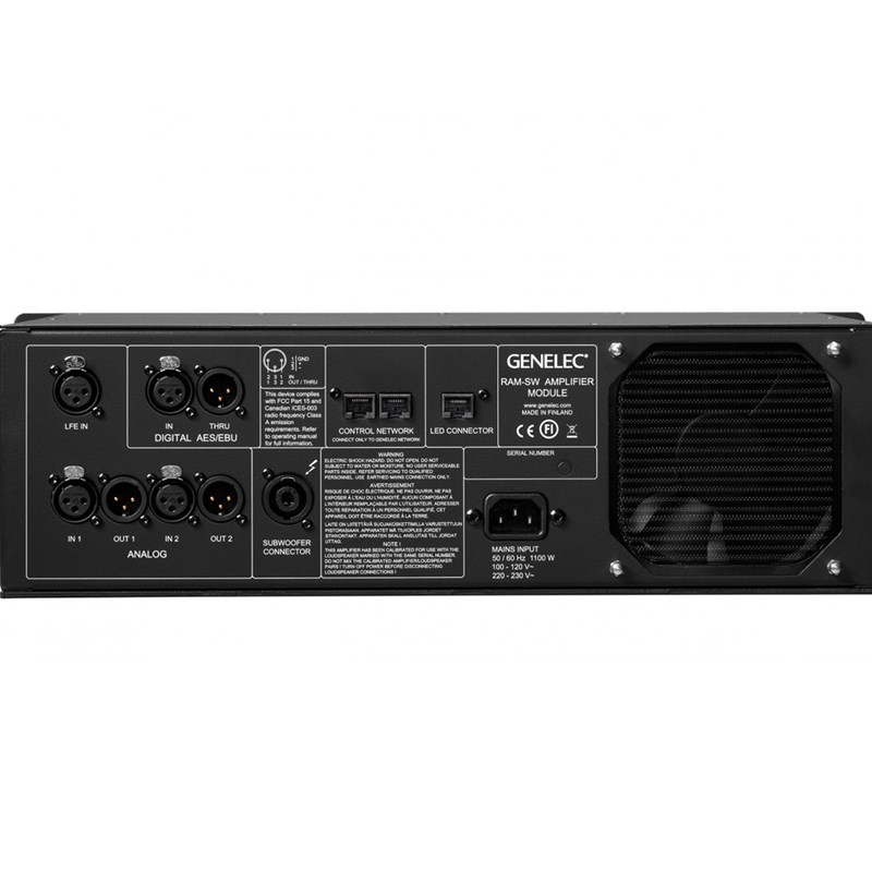 GENELEC 7382AP 主動式重低音錄音監聽喇叭-黑色15吋x3/原廠公司貨