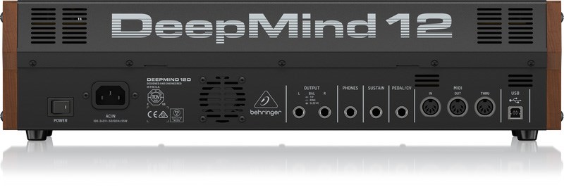 BEHRINGER DEEPMIND 12D 桌面和弦類比合成器 (具有12種真實的模擬語音)
