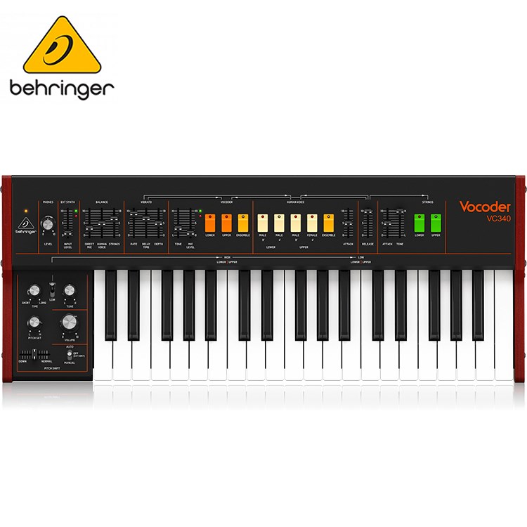 BEHRINGER VOCODER VC340 經典人聲37鍵類比合成器 MIDI鍵盤/原廠公司貨