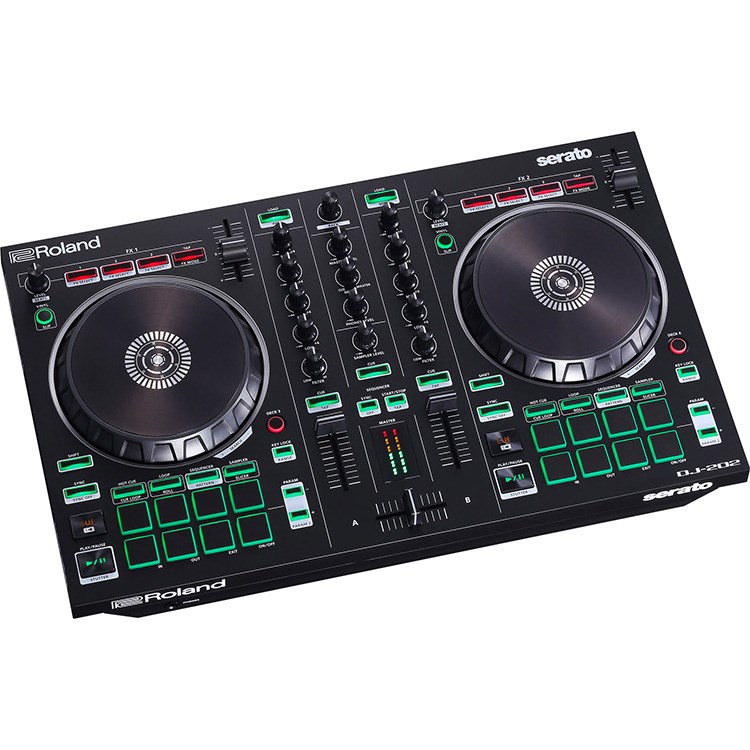 Roland DJ-202 專業/數位混音DJ控制器/Serato DJ/輕巧便攜/原廠公司貨