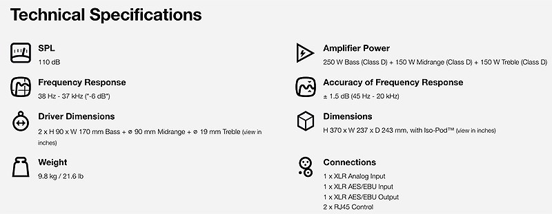 GENELEC 8341A 同軸三分頻智能監聽喇叭(一對)-四色任選/6.6吋主動式單體/原廠公司貨