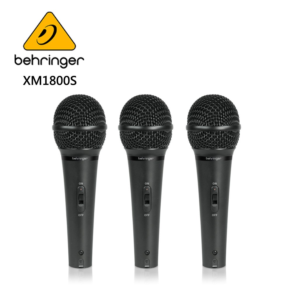 BEHRINGER XM1800S 動圈式麥克風-三支套裝組/原廠公司貨