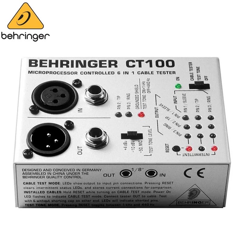BEHRINGER CT100 線材測試器/原廠公司貨